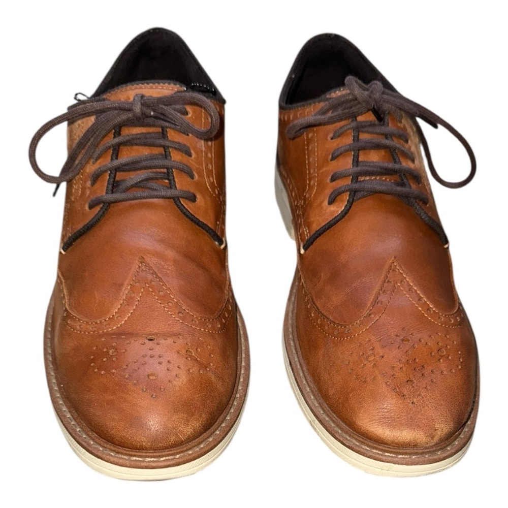 Cole Haan Men's Original Grand Wingtip Oxford Brown Leather‎ Size 12M - Picture 2 of 12